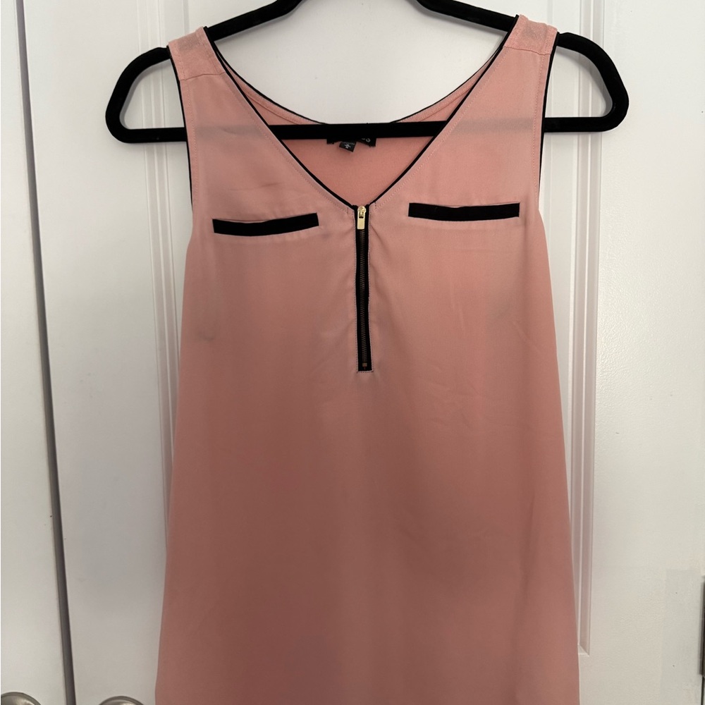 Express Pink Sleeveless Tank Top V-Neck